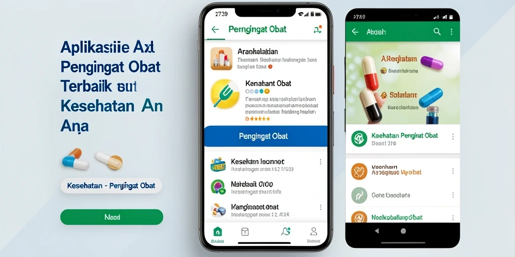 Tampilan antarmuka aplikasi Pengingat Obat yang rapi dan mudah digunakan.