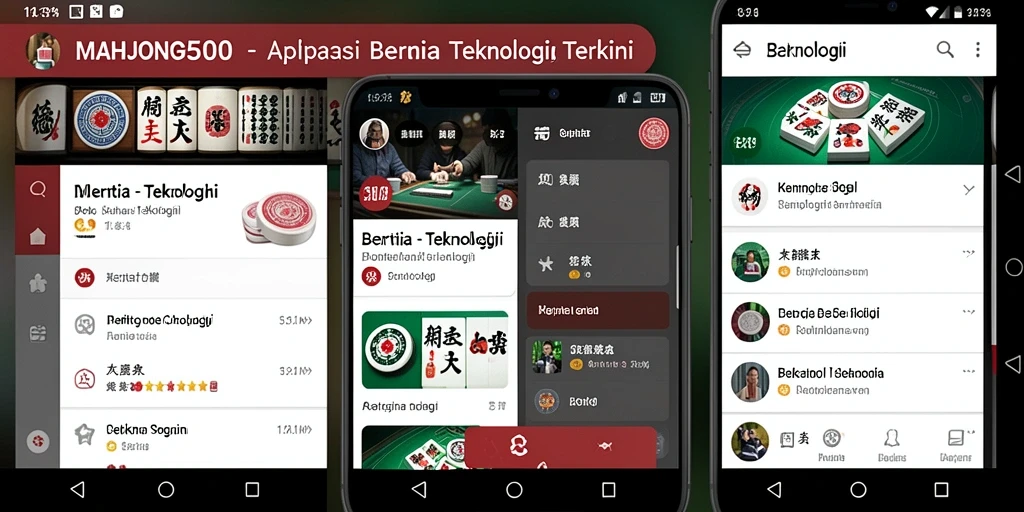 Tampilan antarmuka MAHJONG500 yang modern dan mudah digunakan.