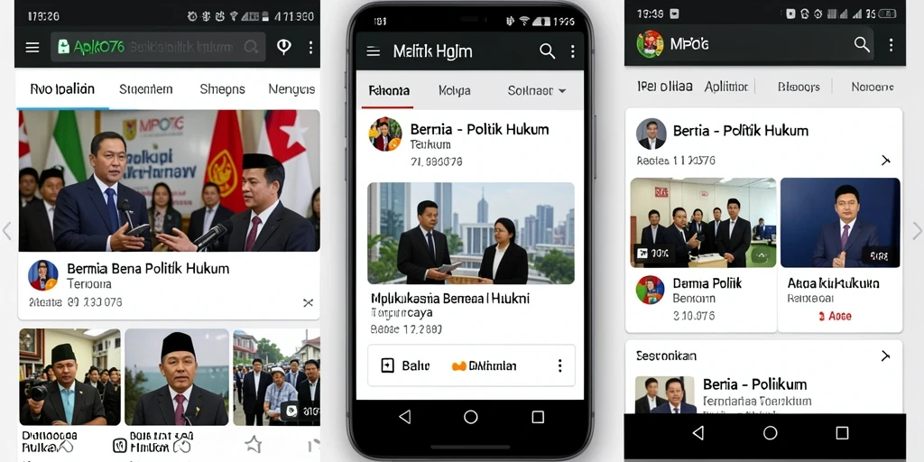 Tampilan antarmuka apliksi MPO76 yang sederhana dan informatif.